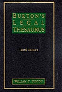 Burtons Legal Thesaurus (Hardcover, 3rd)