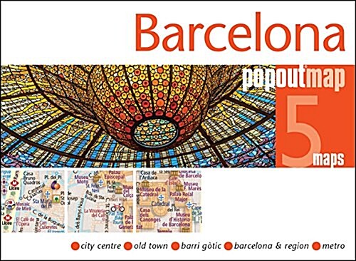Barcelona PopOut Map (Sheet Map, folded, Fully revised and updated map)