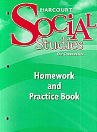 Harcourt Social Studies: Homework and Practice Book Student Edition Grade 3 (Paperback)