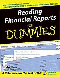 [중고] Reading Financial Reports For Dummies (Paperback)