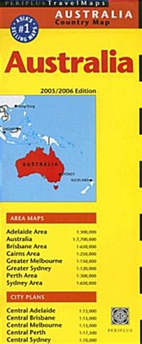 Periplus Travel Maps 2005/2006 Australia (Map, FOL)