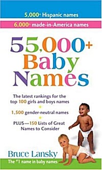 55,000 Plus Baby Names (Paperback)