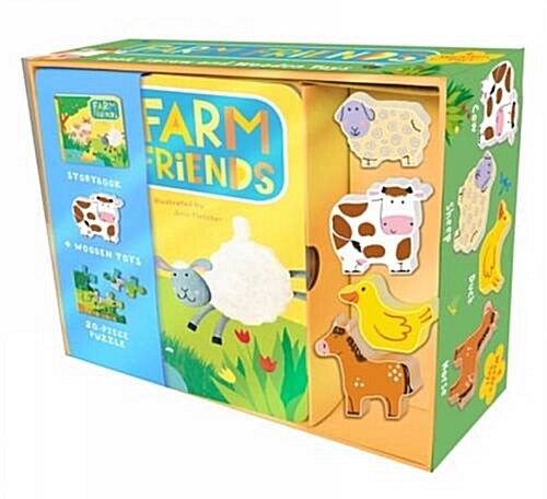 Farm Friends : Book, Jigsaw and Toy Set (Novelty Book)