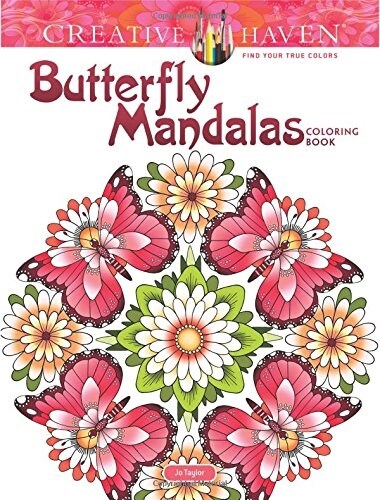Creative Haven Butterfly Mandalas Coloring Book (Paperback)