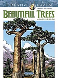 Creative Haven Beautiful Trees Coloring Book (Paperback)