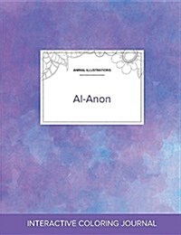 Adult Coloring Journal: Al-Anon (Animal Illustrations, Purple Mist) (Paperback)