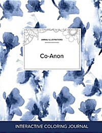 Adult Coloring Journal: Co-Anon (Animal Illustrations, Blue Orchid) (Paperback)
