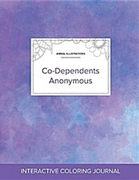 Adult Coloring Journal: Co-Dependents Anonymous (Animal Illustrations, Purple Mist) (Paperback)