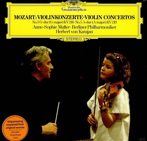 [수입] 모차르트 : 바이올린 협주곡 3, 5번 (180g LP)