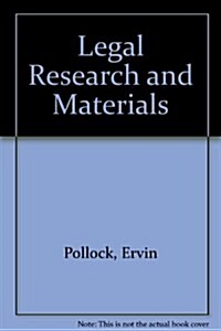 Legal Research and Materials (Hardcover)