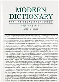 Modern Dictionary for the Legal Profession (Hardcover, 4th)