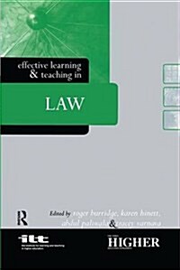 Effective Learning and Teaching in Law (Hardcover)