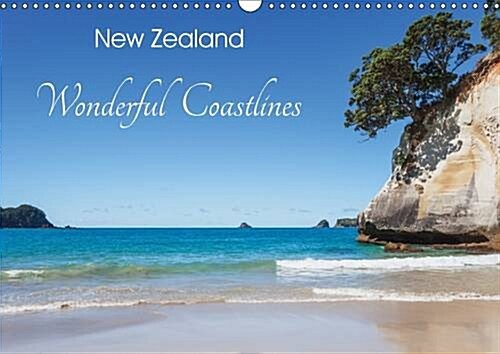 New Zealand 2017 : Wonderful Coastlines (Calendar)