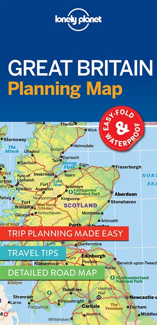 Lonely Planet Great Britain Planning Map (Folded)