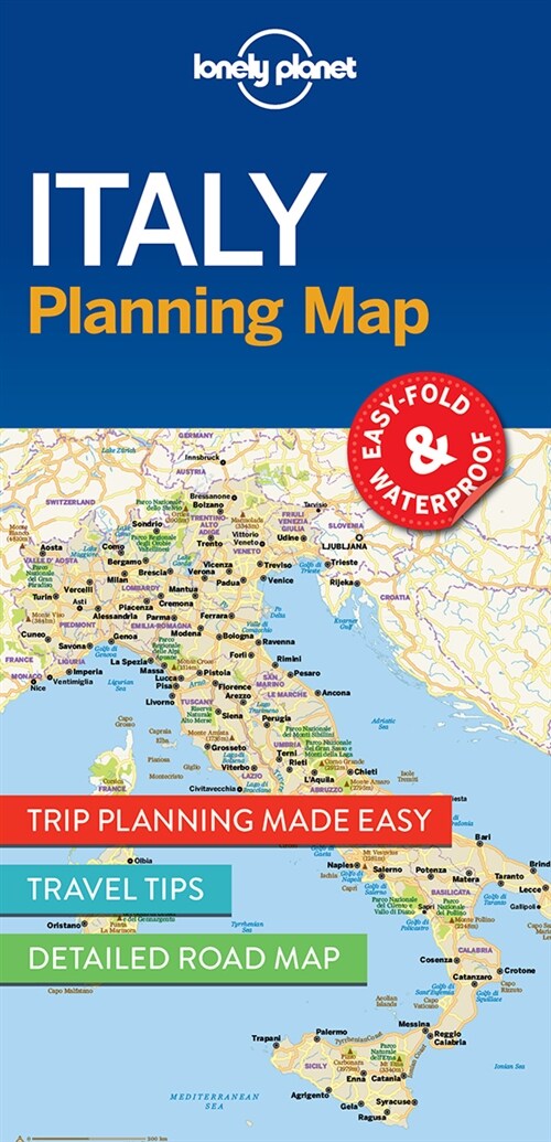 Lonely Planet Italy Planning Map (Folded)