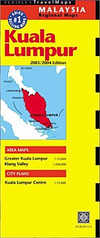 Periplus Travelmaps 2003 2004 Kuala Lumpur (Map, FOL)