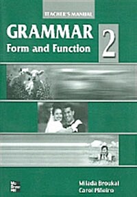 [중고] Grammar Form and Function 2 : Teachers Manual (Paperback)
