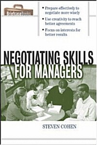 Negotiating Skills for Managers (Paperback)