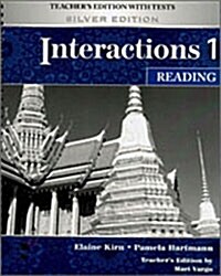 [중고] Interactions 1 Reading : Teacher‘s Edition with Tests (Silver Edition) (Paperback, Spiral Bound)