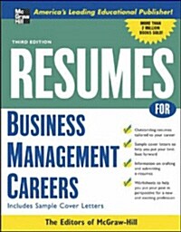 Resumes for Business Management Careers (Paperback, 3)