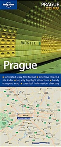 Lonely Planet Prague City Map (Map, FOL)