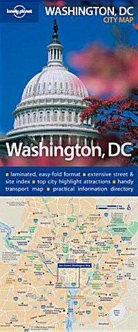 Lonely Planet Washington, D.c. City Map (Map, FOL)
