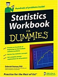 Statistics Workbook for Dummies (Paperback)