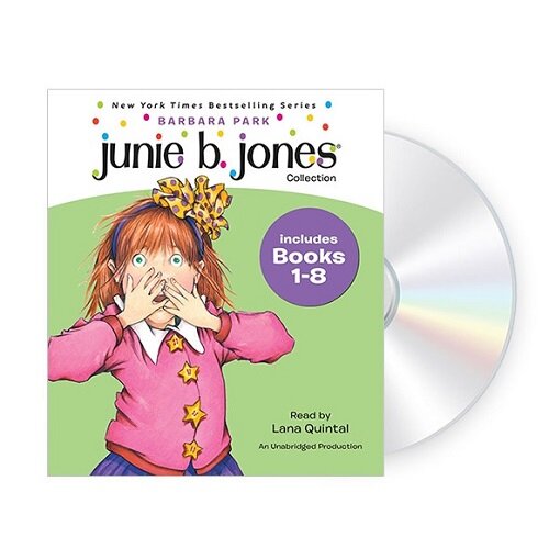 [중고] Junie B. Jones Collection: Books 1-8: #1 Stupid Smelly Bus; #2 Monkey Business; #3 Big Fat Mouth; #4 Sneaky Peeky Spyi Ng; #5 Yucky Blucky Fruitc (Audio CD, Unabridged CD 5장)