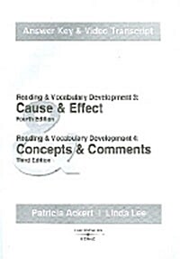 Cause & Effect/Concepts & Comments: Answer Key and Video Transcripts (Paperback, 4 Revised edition)