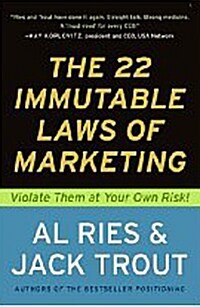 [중고] The 22 Immutable Laws of Marketing: Exposed and Explained by the World‘s Two (Paperback)