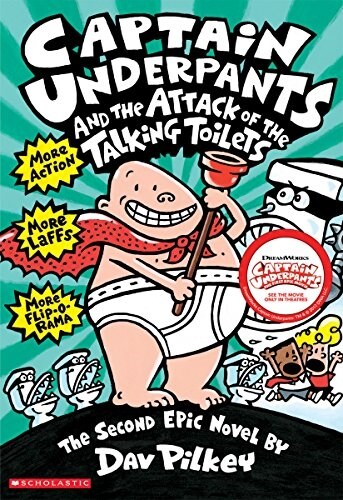 [중고] Captain Underpants and the Attack of the Talking Toilets (Captain Underpants #2) (Paperback)