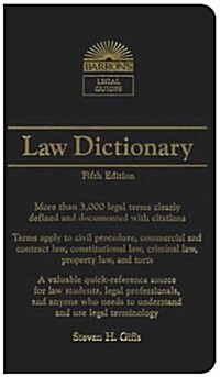 Barrons Law Dictionary (Paperback, 5th)