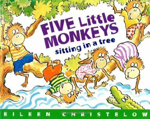 [중고] Five Little Monkeys Sitting in a Tree (Board Book, Reprint)