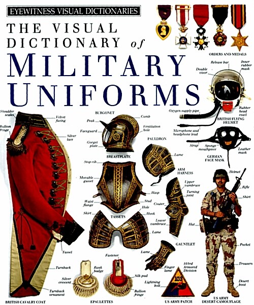 [중고] The Visual dictionary of Military Uniforms (Hardcover)