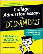 College Admission Essays for Dummies (Paperback)