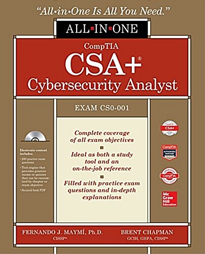 Comptia Cysa+ Cybersecurity Analyst Certification All-In-One Exam Guide (Exam Cs0-001) [With Electronic Content] (Paperback)