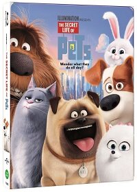 [3D 블루레이] 마이펫의 이중생활 : 한정판 스틸북 콤보팩 (2disc: 3D+2D) - PET 오링케이스 증정