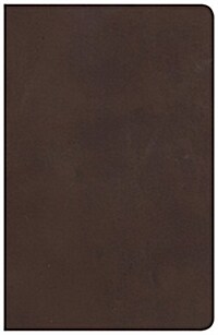 CSB Large Print Personal Size Reference Bible, Brown Genuine Leather (Leather)