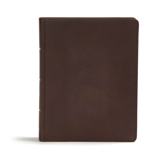 CSB Study Bible, Brown Genuine Leather: Faithful and True (Leather)