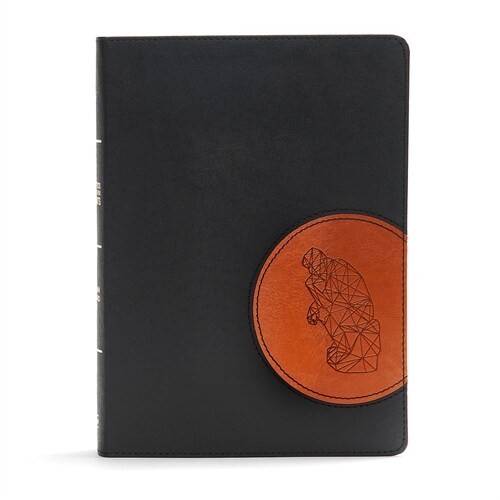 CSB Apologetics Study Bible for Students, Black/Tan Leathertouch: Black Letter, Teens, Study Notes and Commentary, Ribbon Marker, Sewn Binding, Easy-T (Imitation Leather)