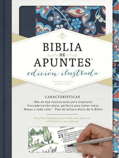 Rvr 1960 Biblia de Apuntes, Edici? Ilustrada, Tela En Rosado Y Azul (Hardcover, Spanish Languag)