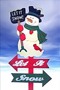 Let It Snow Christmas Snowman Journal: 150 Page Lined Notebook/Diary (Paperback)