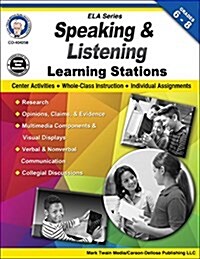 Speaking and Listening Learning Stations, Grades 6-8 (Paperback)