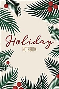 Holiday Notebook: Festive Evergreen (Paperback)