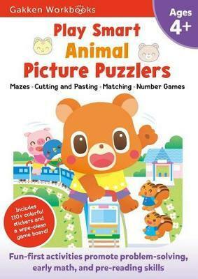 Play Smart Animal Picture Puzzlers Age 4+: Pre-K Activity Workbook with Stickers for Toddlers (Paperback)