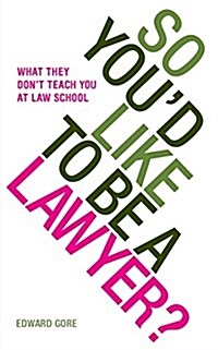 So Youd Like to be a Lawyer? : What They Dont Teach You at Law School (Paperback)