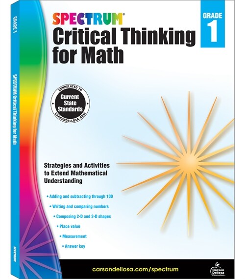 [중고] Spectrum Critical Thinking for Math, Grade 1 (Paperback)