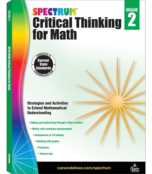 [중고] Spectrum Critical Thinking for Math, Grade 2 (Paperback)