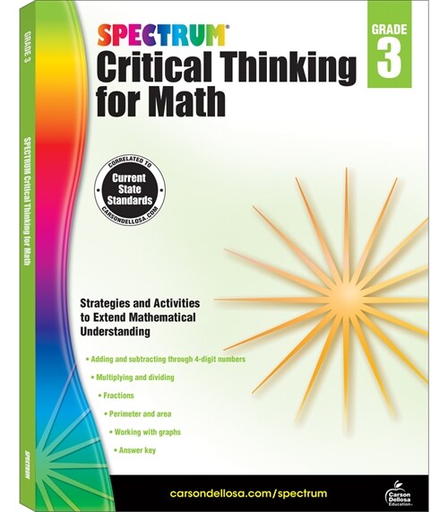 Spectrum Critical Thinking for Math, Grade 3: Volume 45 (Paperback)