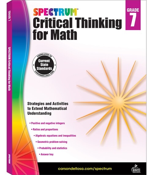 Spectrum Critical Thinking for Math, Grade 7: Volume 49 (Paperback)